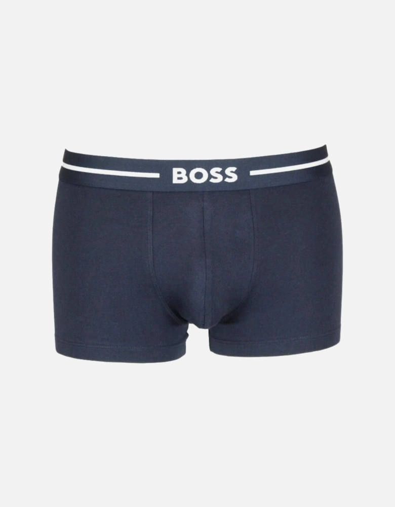 3-Pack Bold Logo Boxer Trunks, Blue Combination