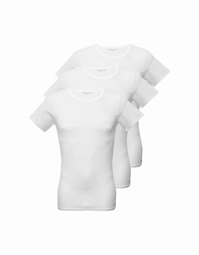 3-Pack Premium Essentials Crew Neck T-Shirts, White