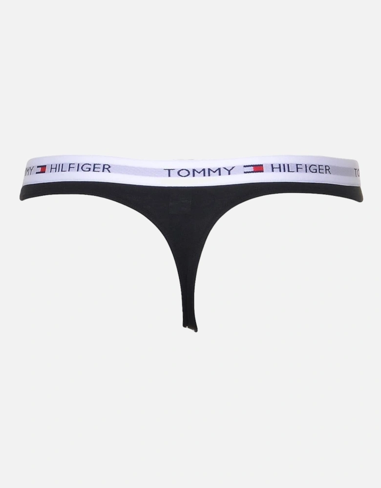 Iconic Cotton Thong, Black