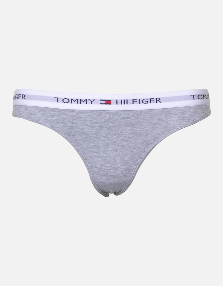 Iconic Cotton Thong, Grey