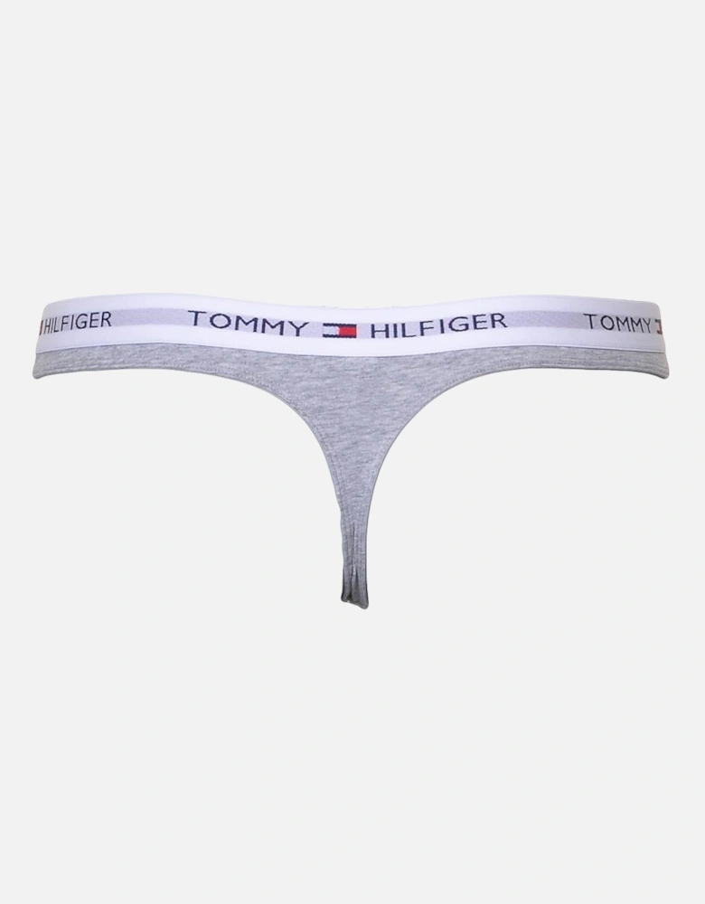 Iconic Cotton Thong, Grey