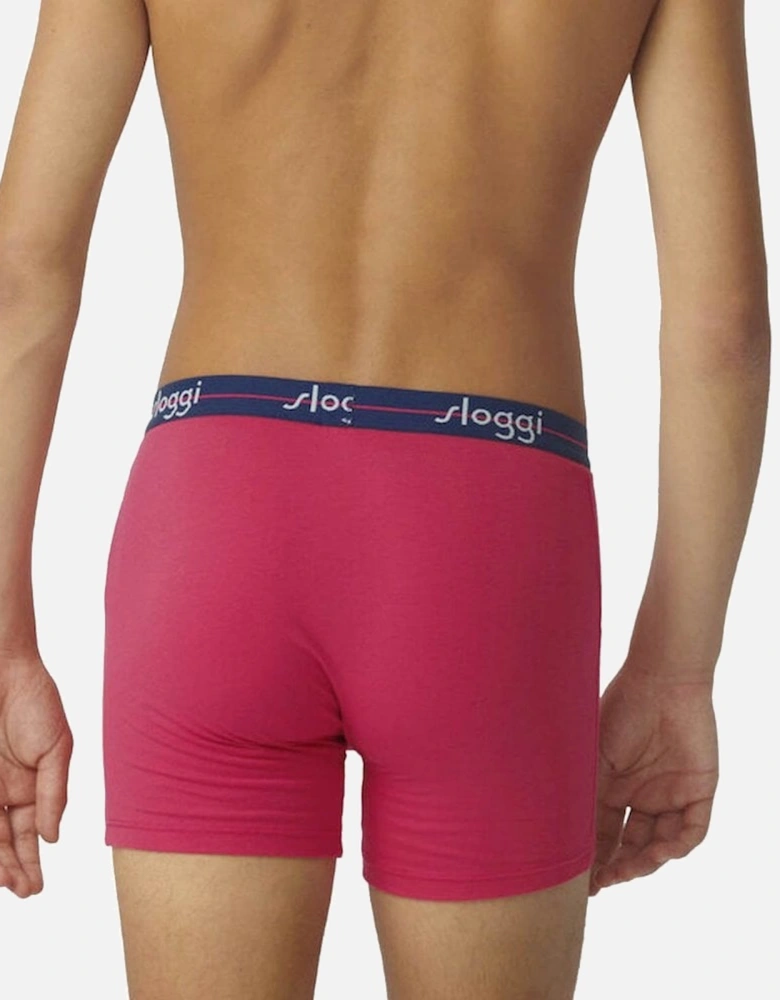 Start 3-Pack Short, Pink-Dark Combination