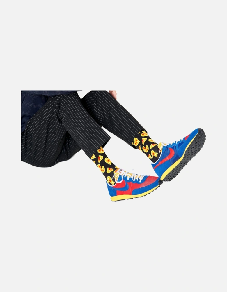 Pizza Love Socks, Black