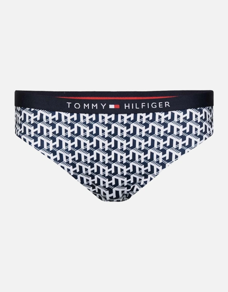 Classic Logo Waistband Bikini Bottoms, TH Cube Print