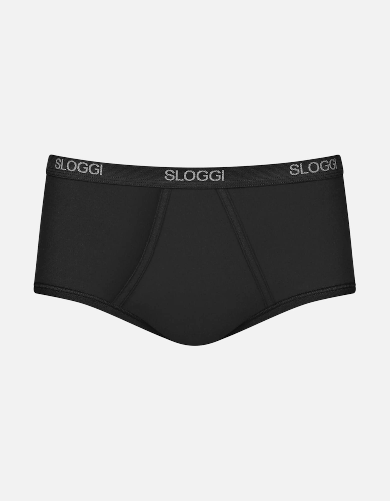 2-Pack Basic Men's Maxi Briefs, Black