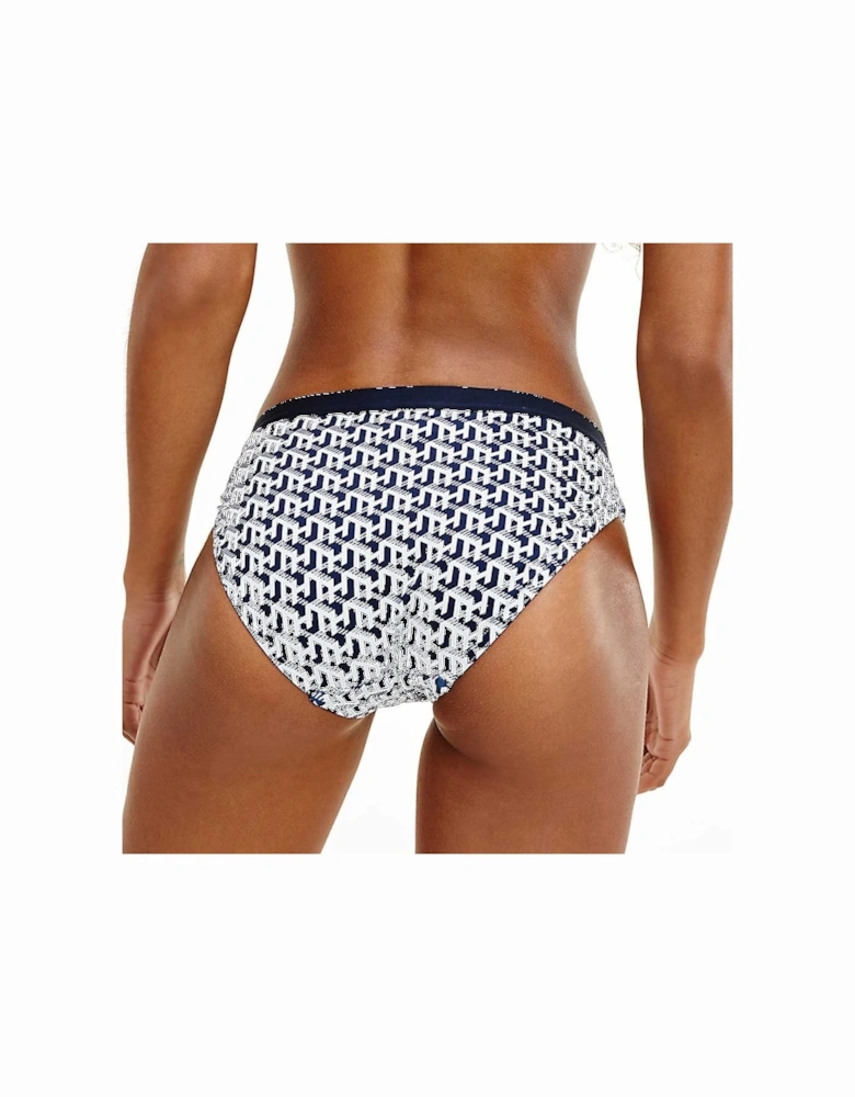 Classic Logo Waistband Bikini Bottoms, TH Cube Print