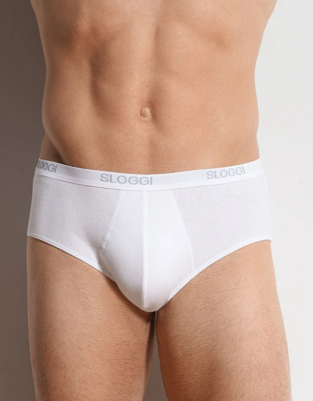 2-Pack Basic Men's Midi Briefs, White