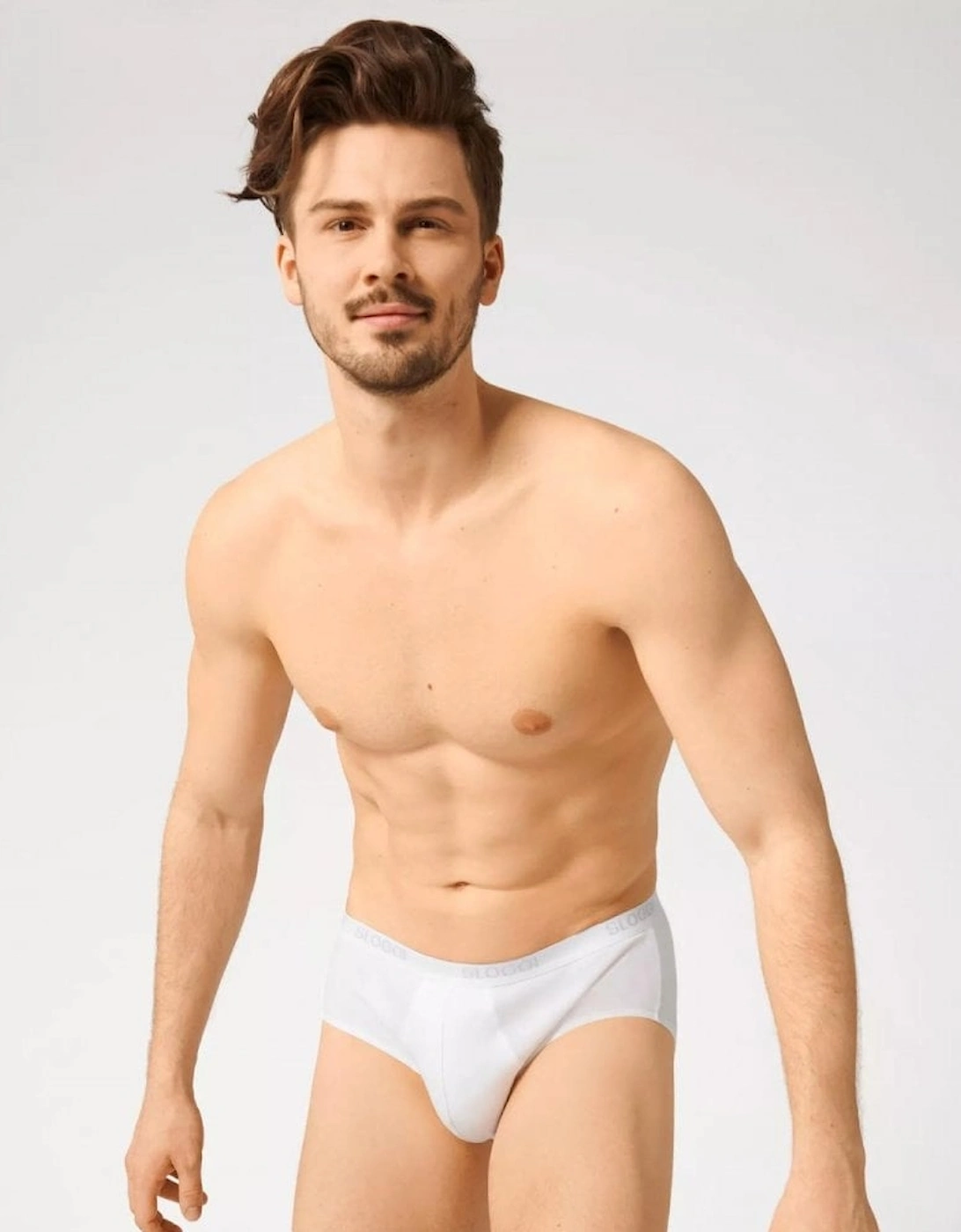 2-Pack Basic Men's Midi Briefs, White