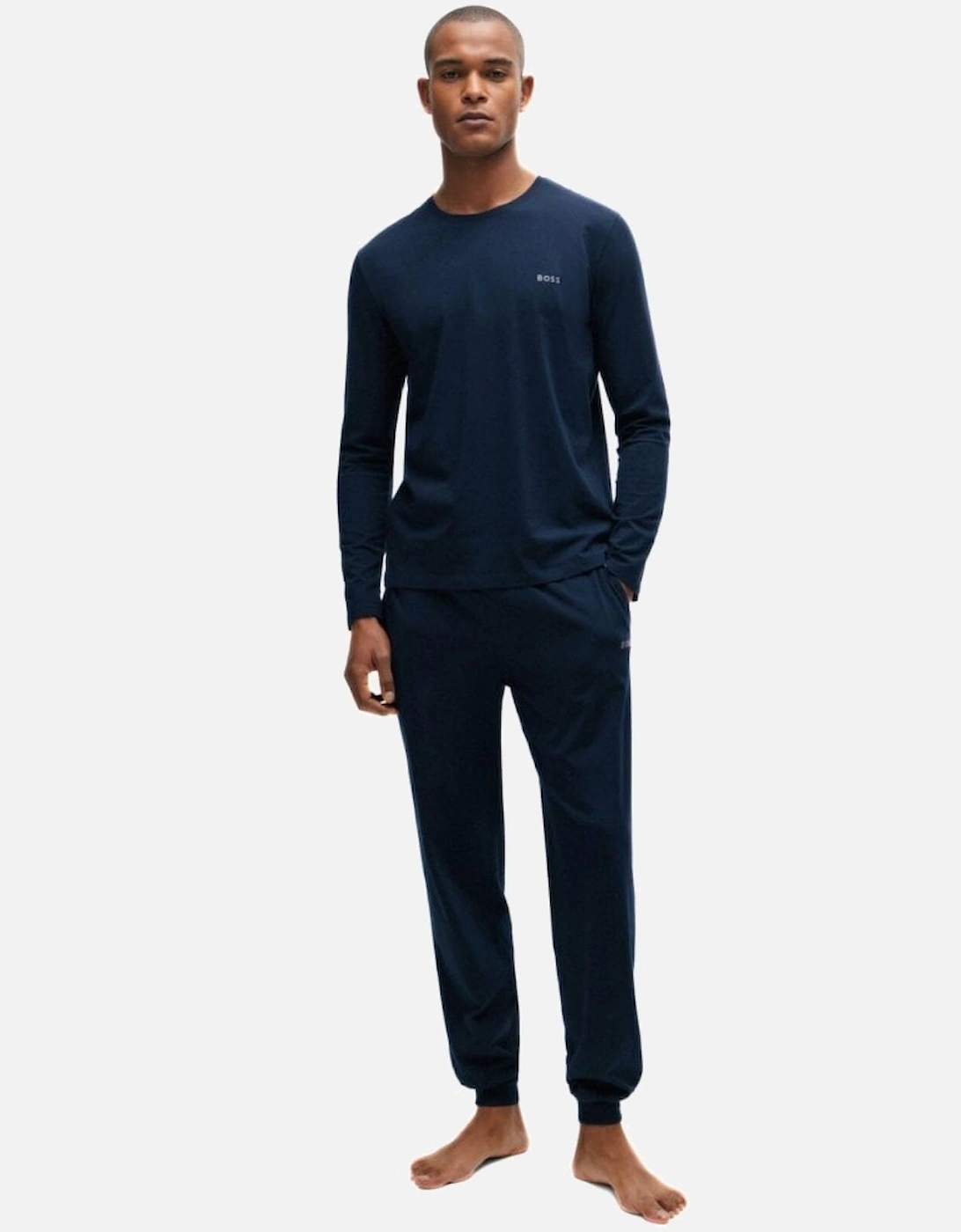 Mix & Match Loungewear Jogging Bottoms, Navy/silver