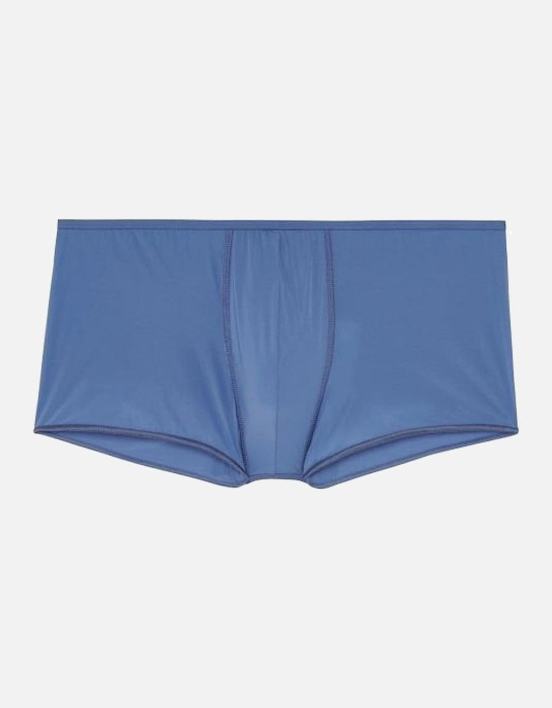 Hom Men's Plume Ultra-light Boxer Trunk, Mid Blue - Size: 37/36/32