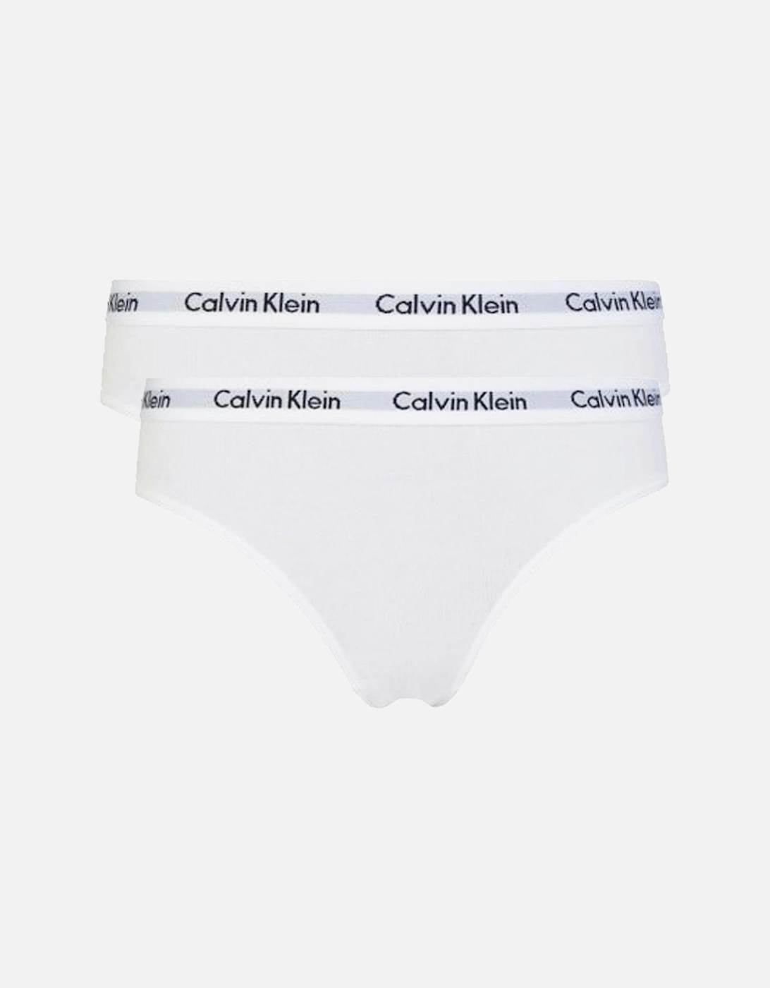 Girls 2 Pack Modern Cotton Bikini Brief, PVH White, 3 of 2