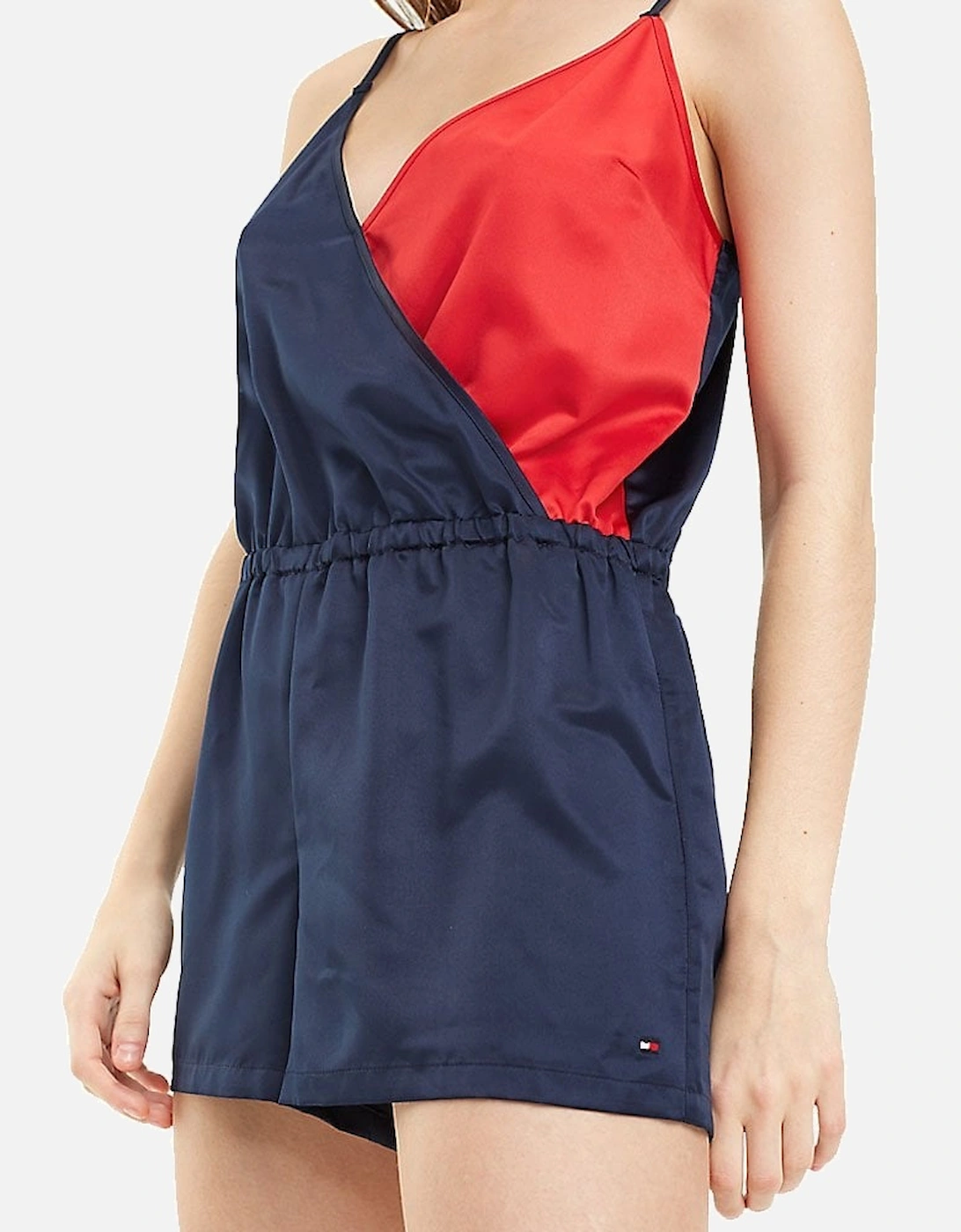 Colour Blocked Playsuit, Navy Blazer