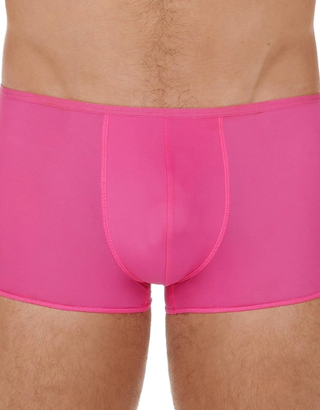 Hom Men's Plume Ultra-light Boxer Trunk, Pink - Size: 33/32/32