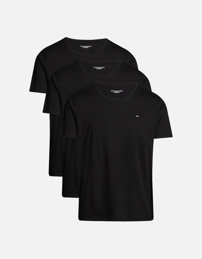 3-Pack Signature Cotton Essentials T-Shirts, Black