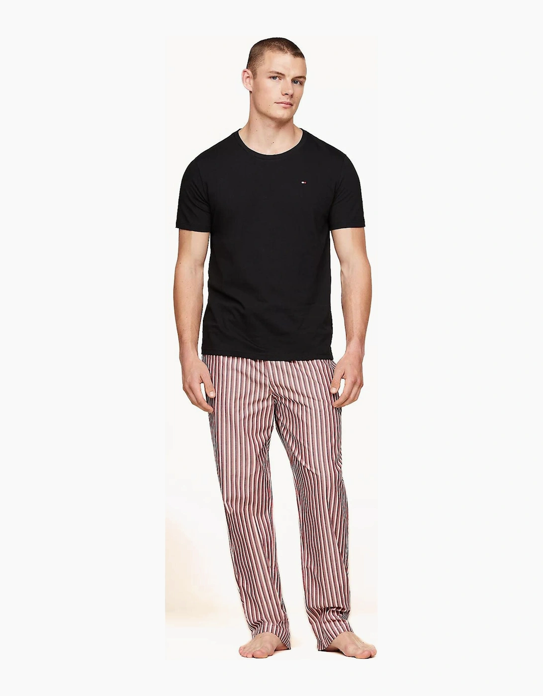 Tommy Hilfiger Left Chest Flag Logo 3 Pack Loungewear T-Shirt, Black, Size Xl, Men - Image 5