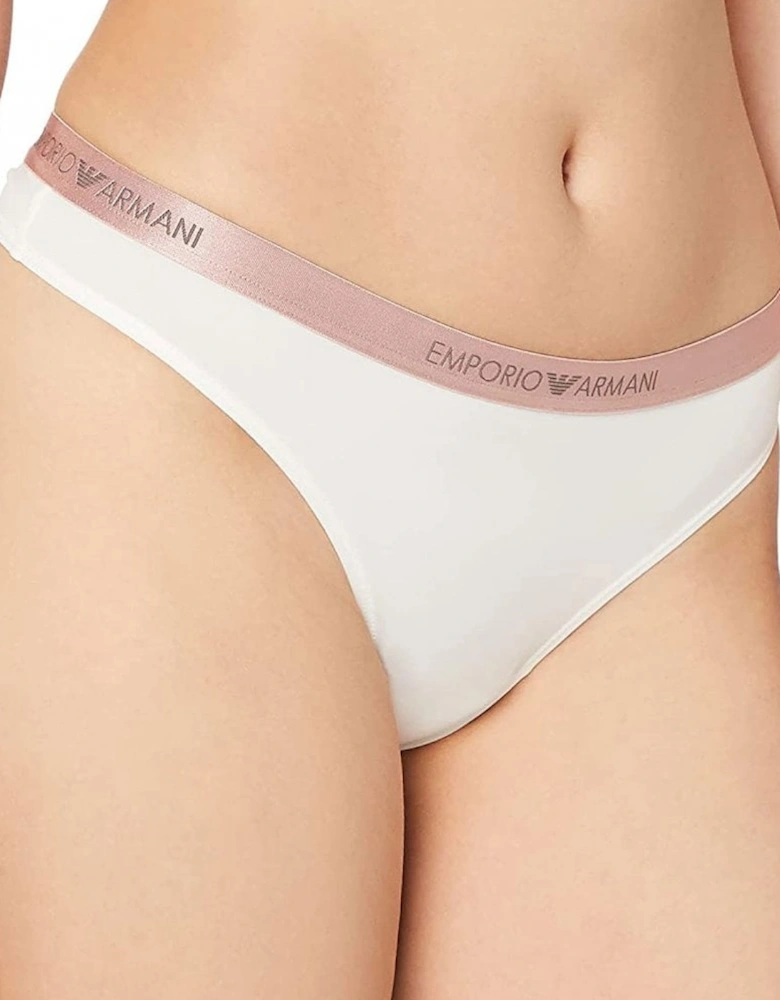 Iconic Microfiber Thong, Ivory