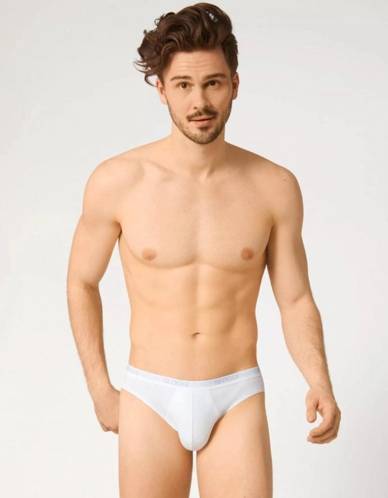 2-Pack Basic Men's Mini Briefs, White