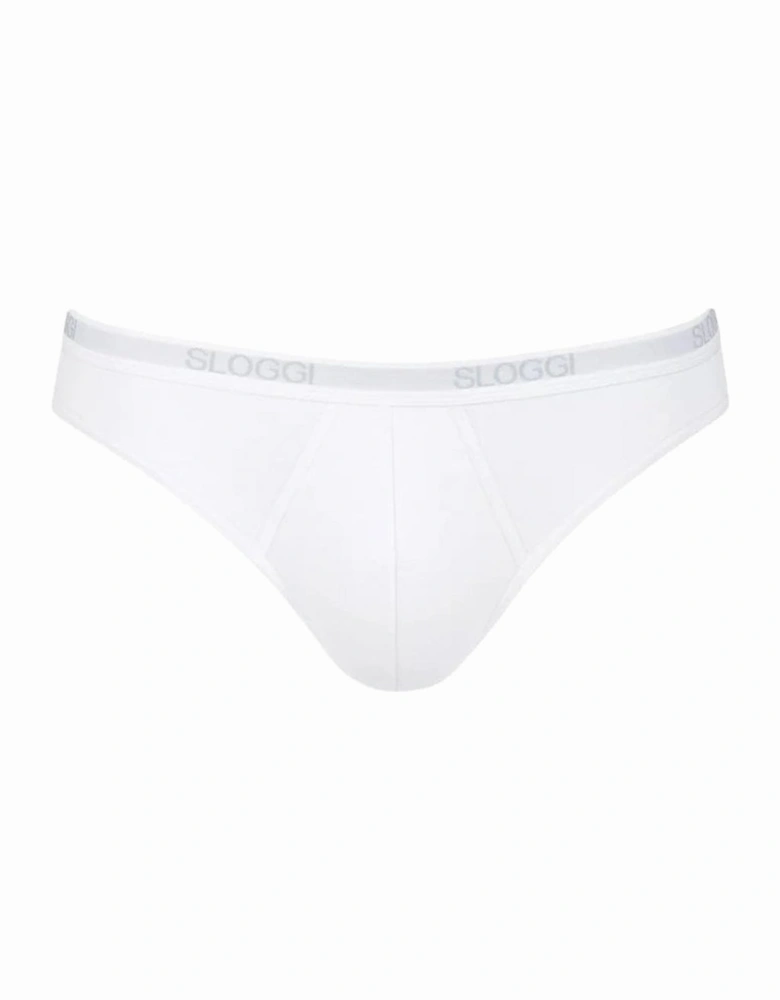 2-Pack Basic Men's Mini Briefs, White