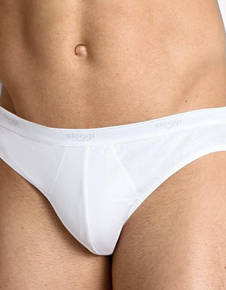 2-Pack Basic Men's Mini Briefs, White