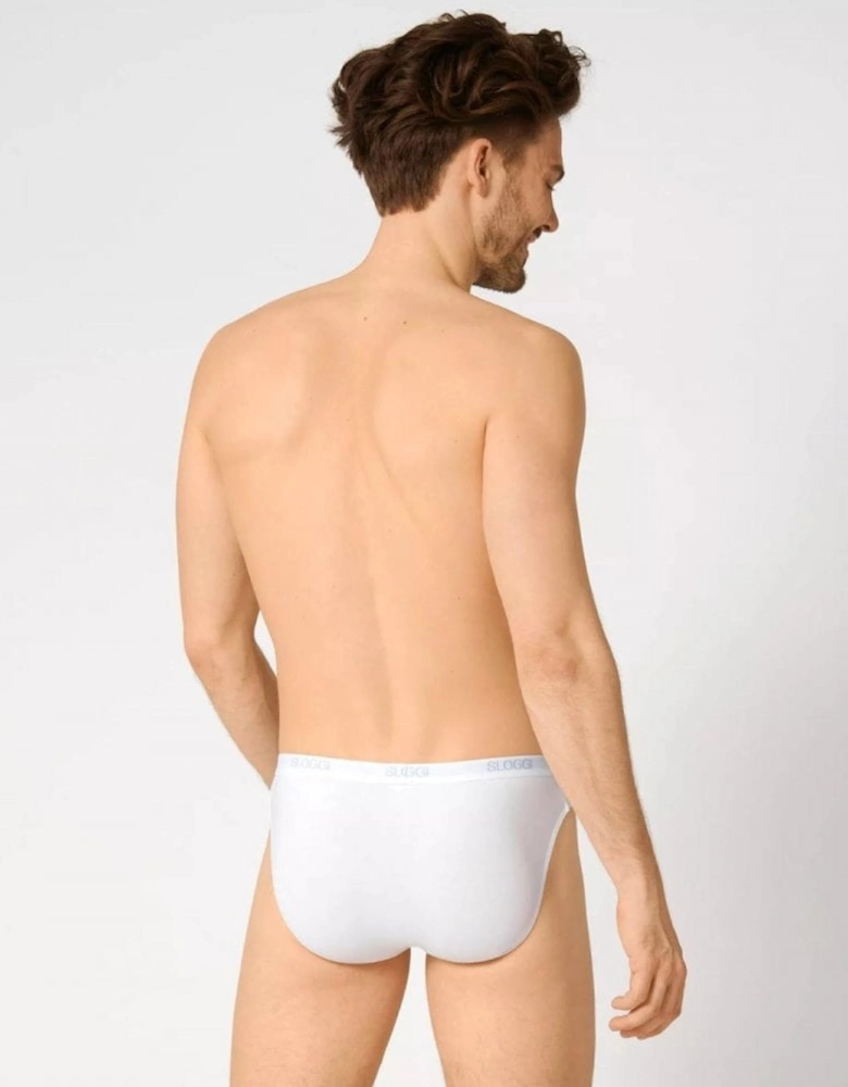 2-Pack Basic Men's Mini Briefs, White