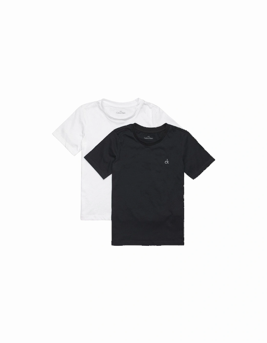 Boys 2-Pack Modern Cotton T-Shirts, Black/White, 4 of 3