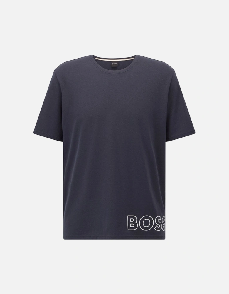 Identity Pyjama Crew Neck T-Shirt, Dark Blue