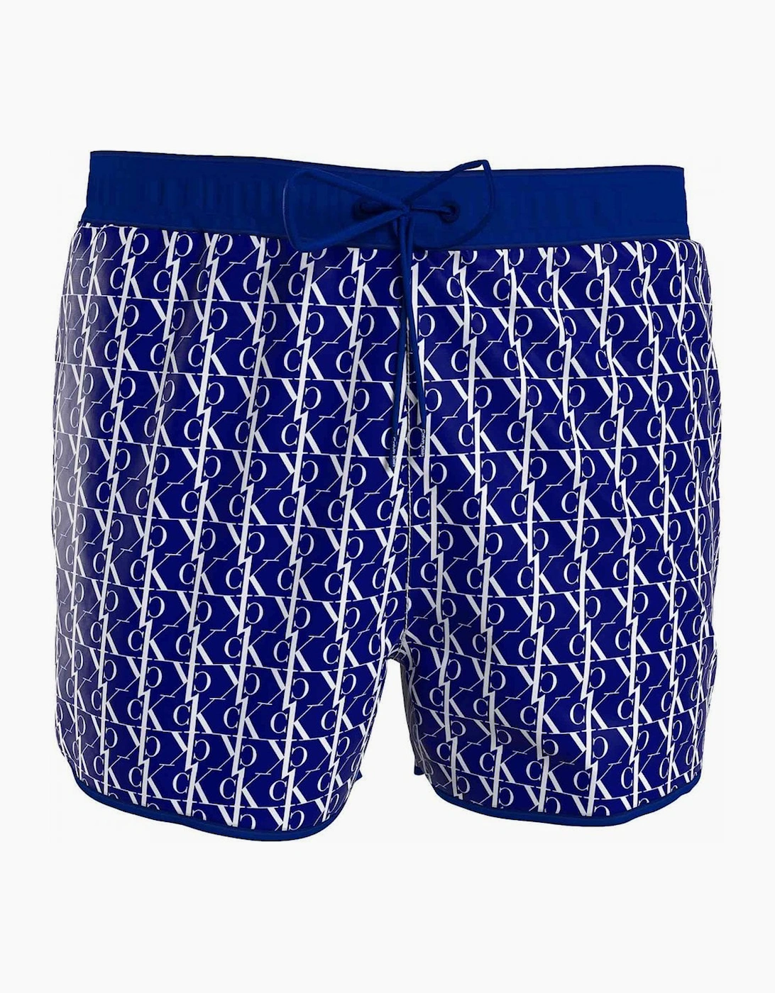Calvin Klein Calvin Klein Boy's Boys CK One Short Drawstring Swim Shorts, Monogram Bold Blue