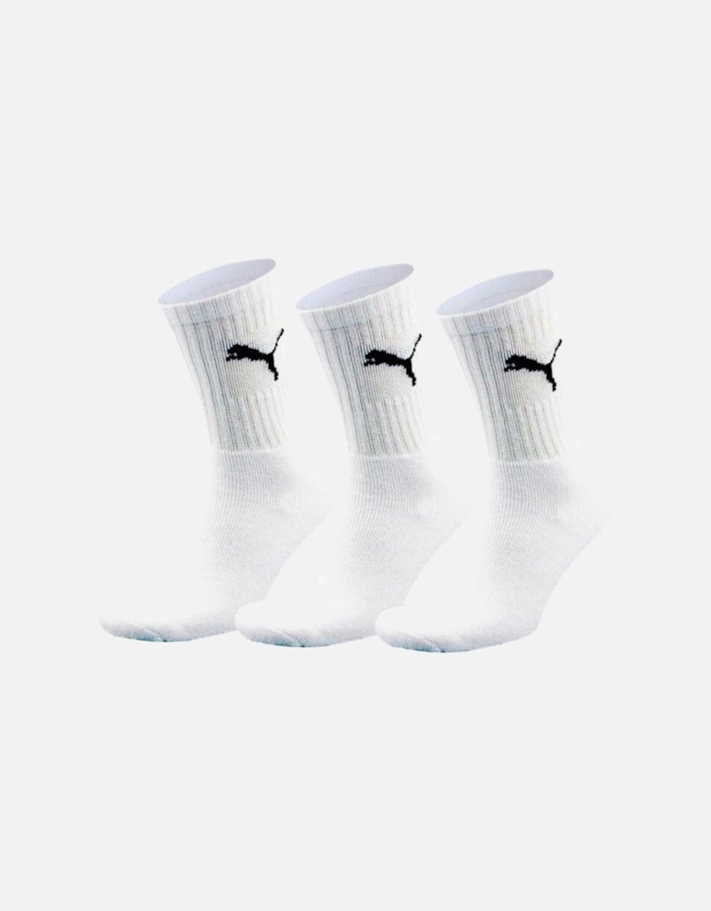 3-Pack Sports Socks, White