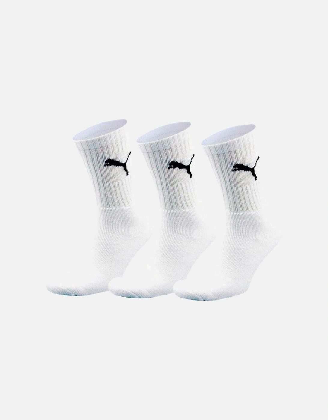 3-Pack Sports Socks, White, 4 of 3