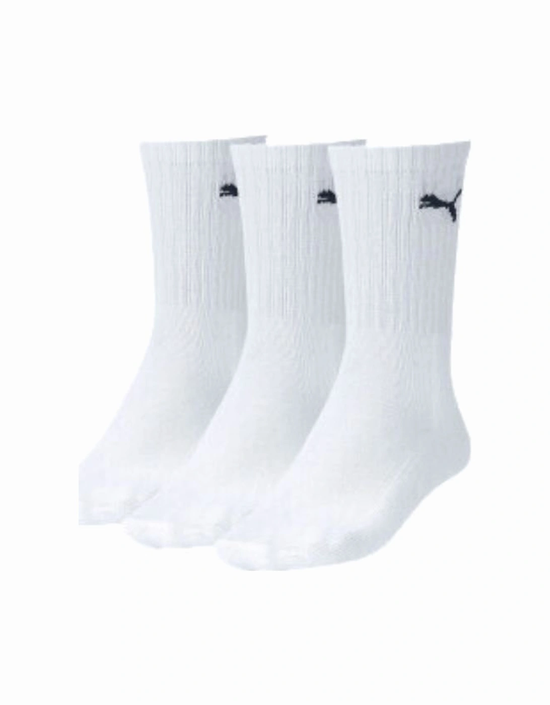 3-Pack Sports Socks, White