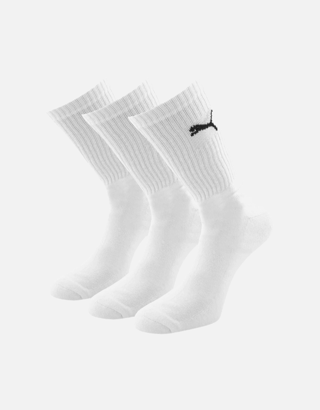 3-Pack Sports Socks, White