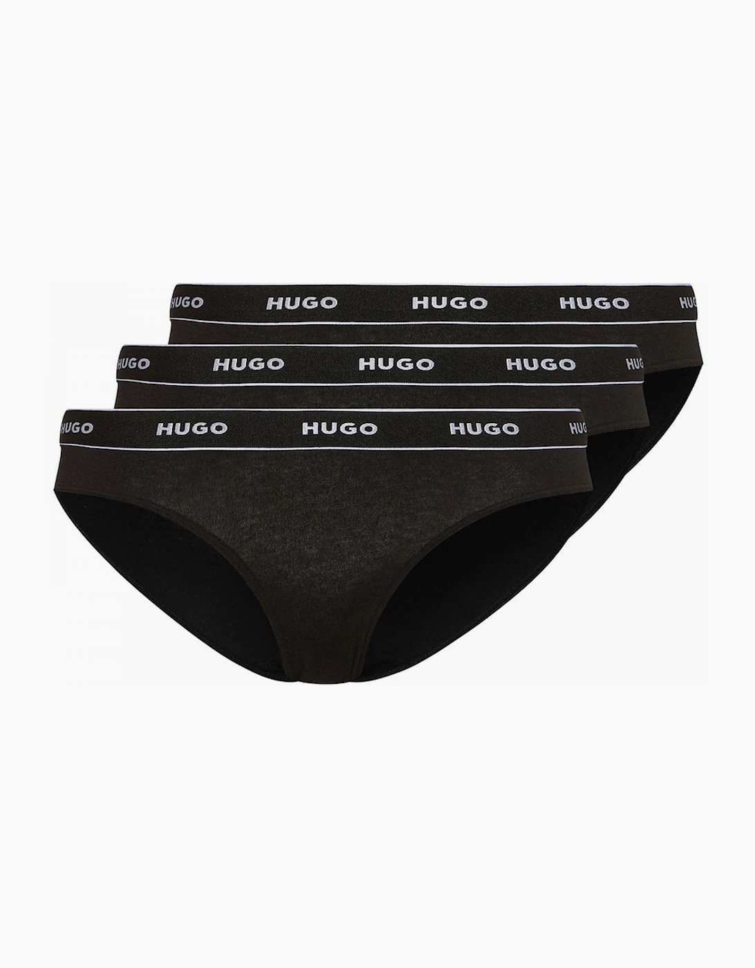 Boss Hugo Boss Women's 3-Pack Classic Logo Briefs, Black