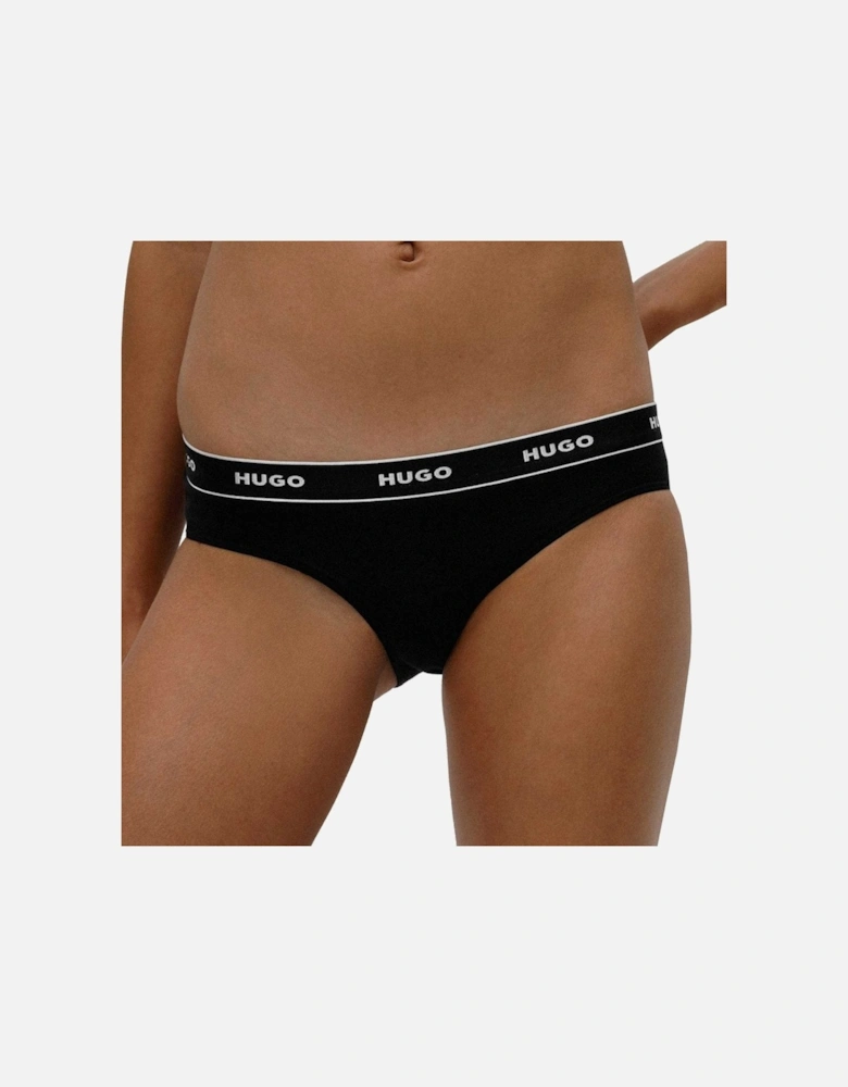 3-Pack Classic Logo Briefs, Black