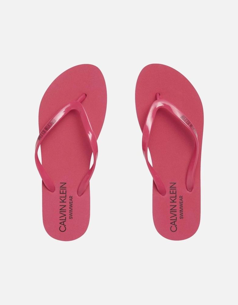 Intense Power Flip Flop Sandals, Beetroot Purple