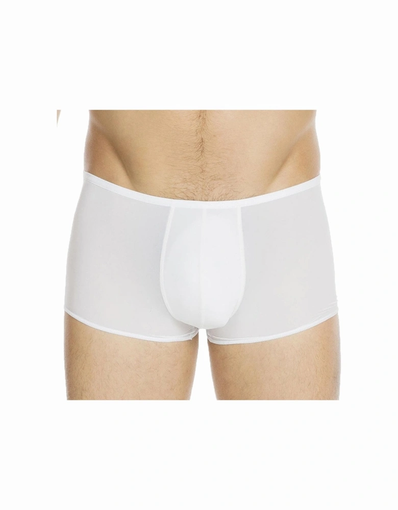 Plumes Boxer Trunk, White