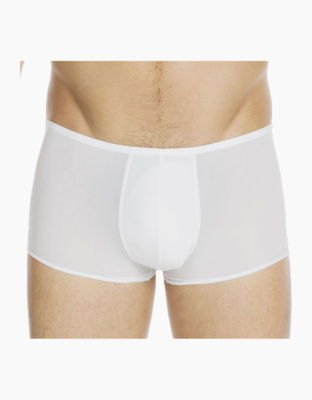 Hom Men's White Plumes Boxer Trunk,  35/34/32 L
