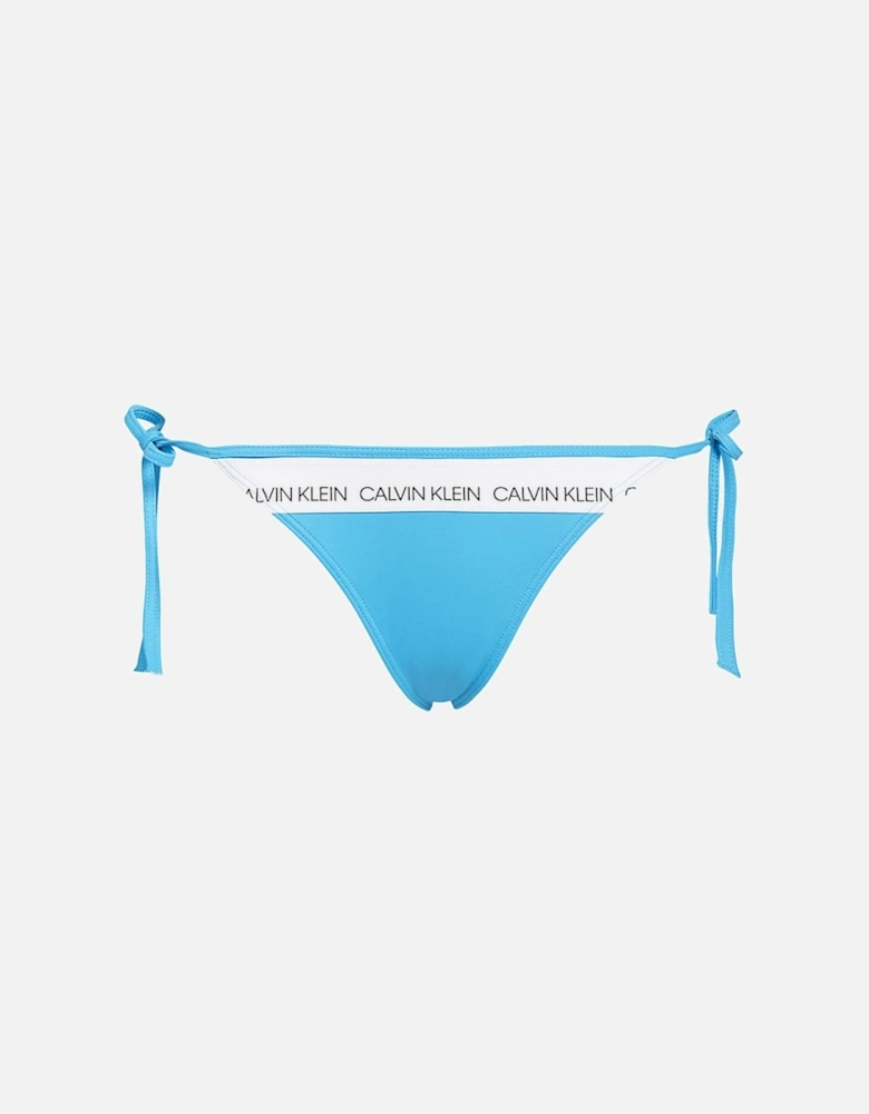 Swimwear CK LOGO Side Tie Bottom, Maldive Blue