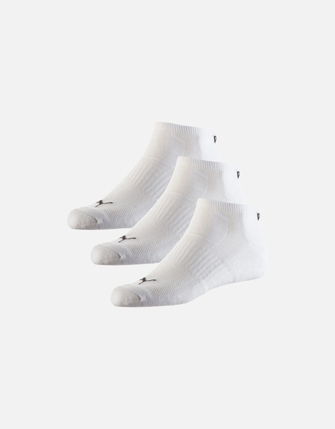 3-Pack Sports Trainer Socks, White, 3 of 2