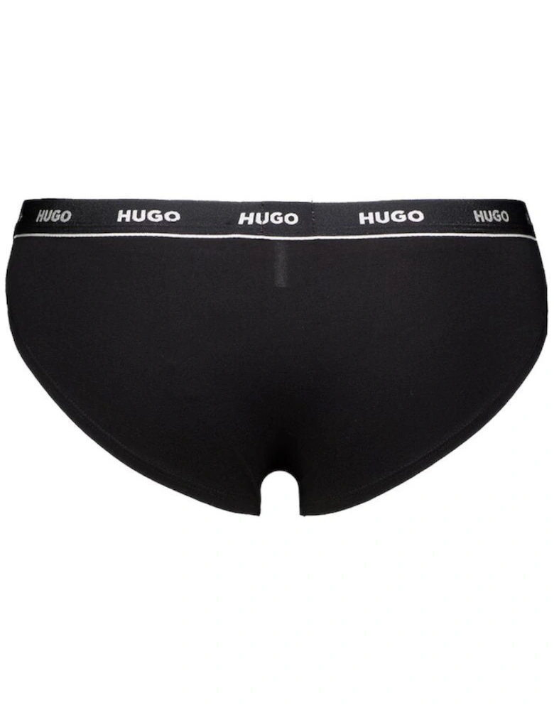 3-Pack Classic Logo Briefs, Black/Red/White