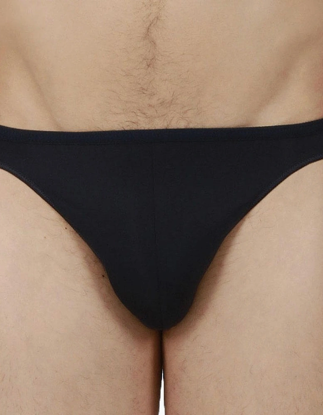 Hom Men's Black Plume Ultra-Light Brief, Navy - Size: 35/34/32