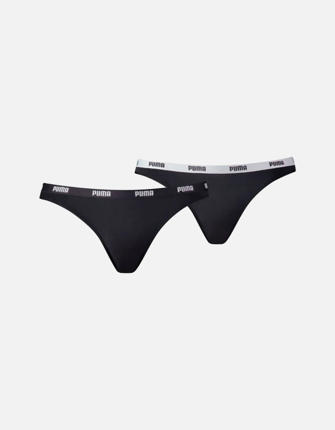 2-Pack Classic Logo Low-Rise Bikini Briefs, Black, 10 of 9