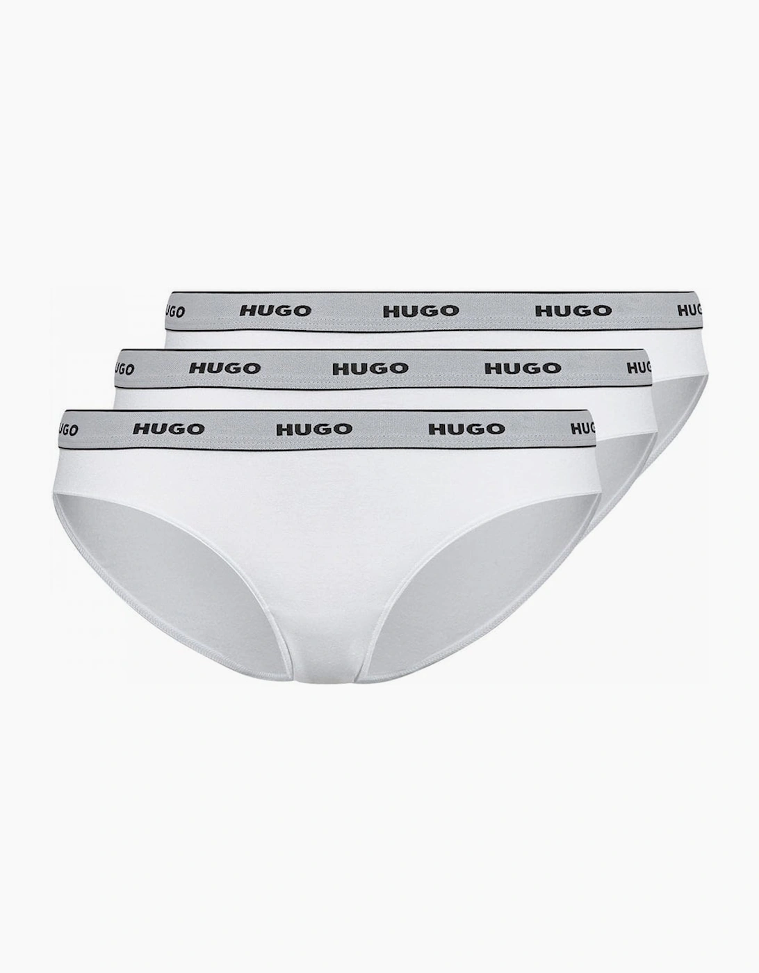 Boss Hugo Boss Women's 3-Pack Classic Logo Briefs, White