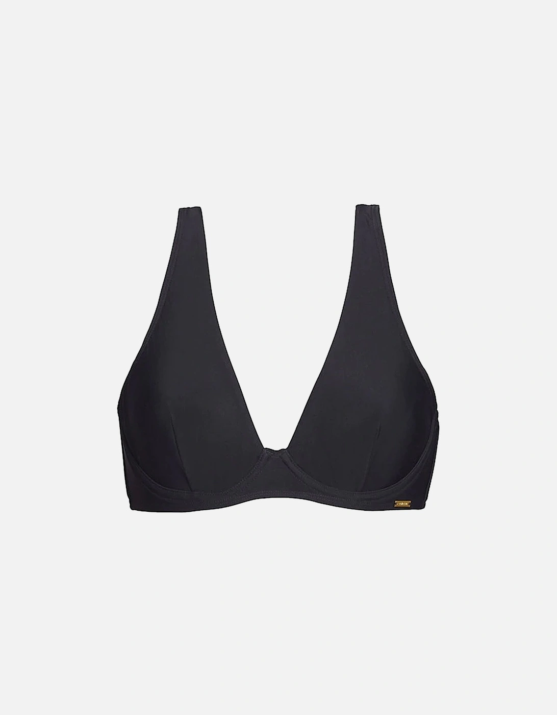 Calvin Klein Women's Core Curve Swimwear Plunge Bralette, Black - Size: 18