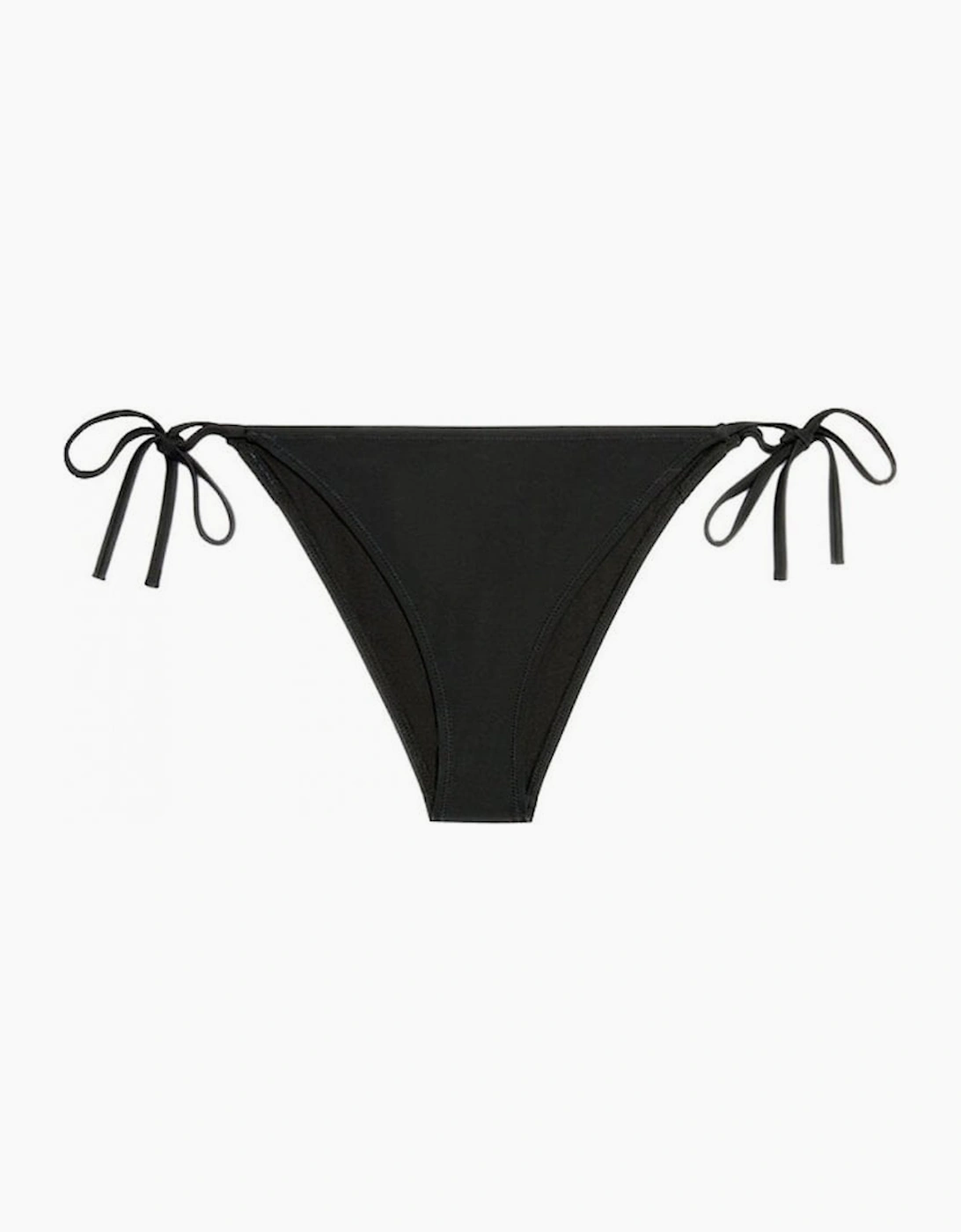Calvin Klein Women's Swimwear Intense Power String Side Tie Cheeky Bikini Bottoms, Black - Size: XL