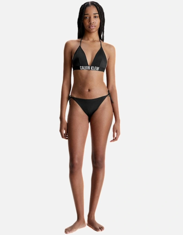 Swimwear Intense Power String Side Tie Cheeky Bikini Bottoms, Black