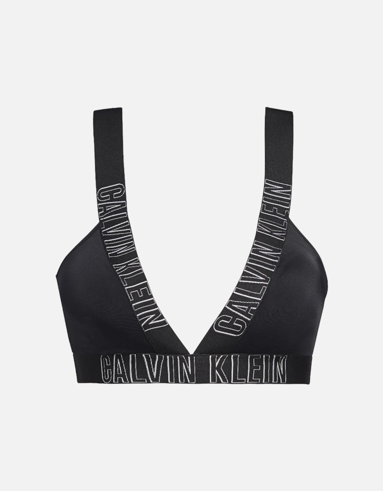 Intense Power Swimwear Plunge Bralette, Black