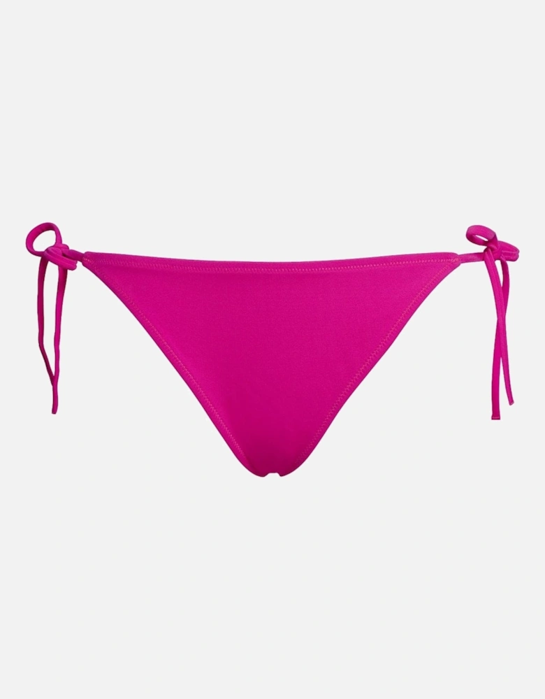 Intense Power Swimwear Side Tie Bikini Bottom, Pink Glo