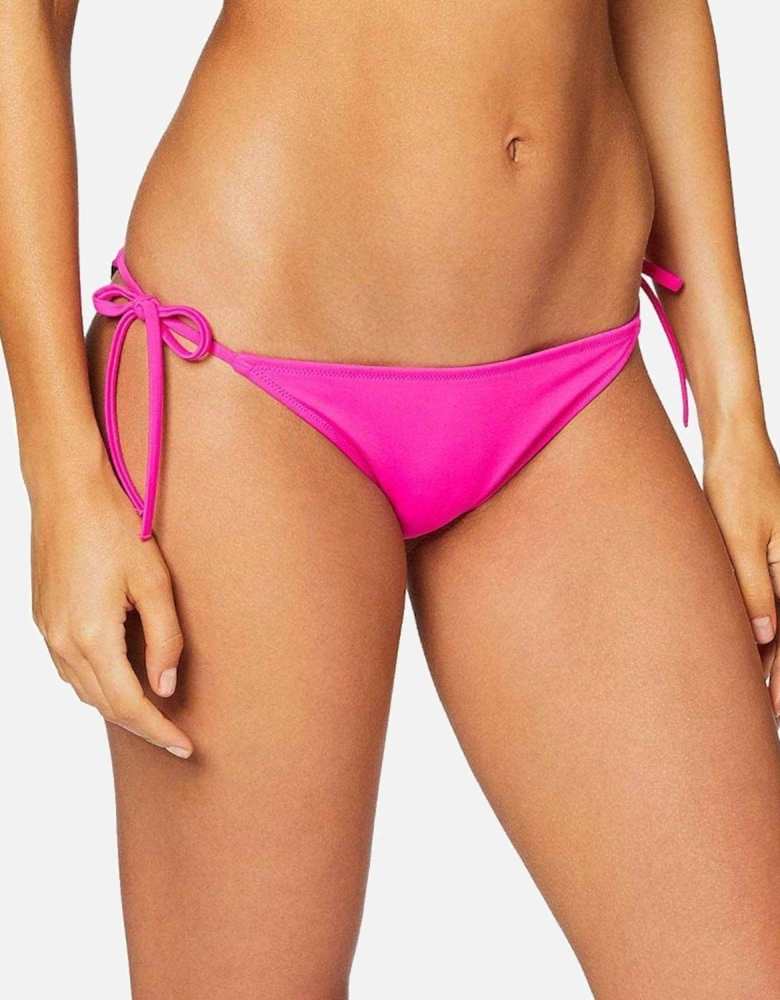 Intense Power Swimwear Side Tie Bikini Bottom, Pink Glo