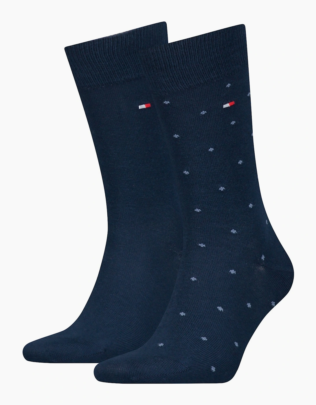Tommy Hilfiger Men's Navy 2-Pack Dots Pattern Socks, - : 9/9.5/10/10.5/11/11.5/12 Eur Size 43-46