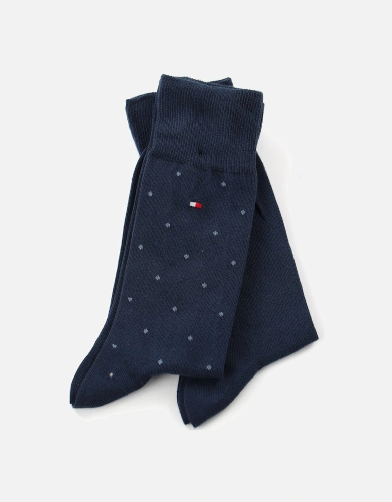 2-Pack Dots Pattern Socks, Navy